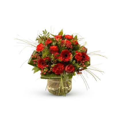Stylish red bouquet